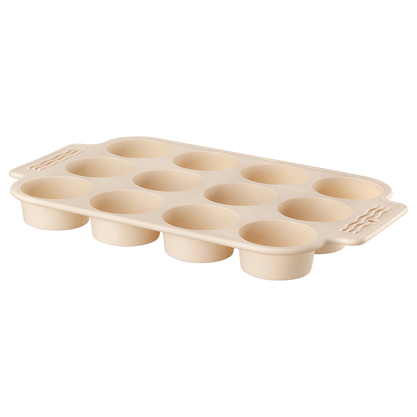 BAKTIDER muffin mould, light beige, 35x23 cm