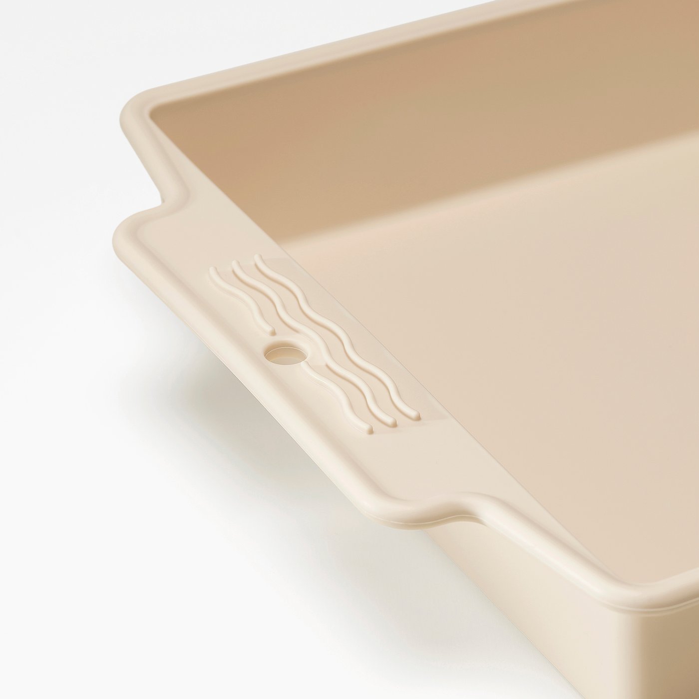 BAKTIDER cake pan, light beige, 25x25 cm