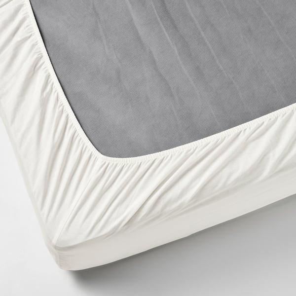 BALSAMPOPPEL - Sheet with corners, white, , 90x200 cm