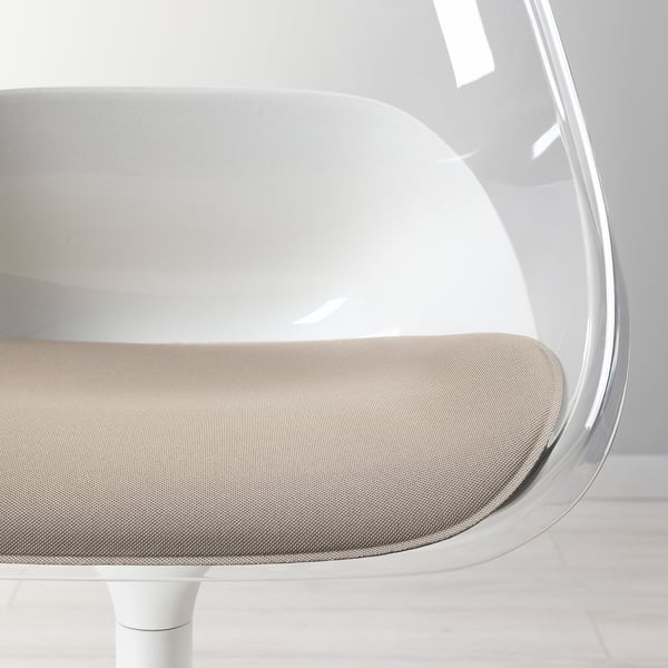 BALTSAR swivel chair, white, 58x85x56 cm
