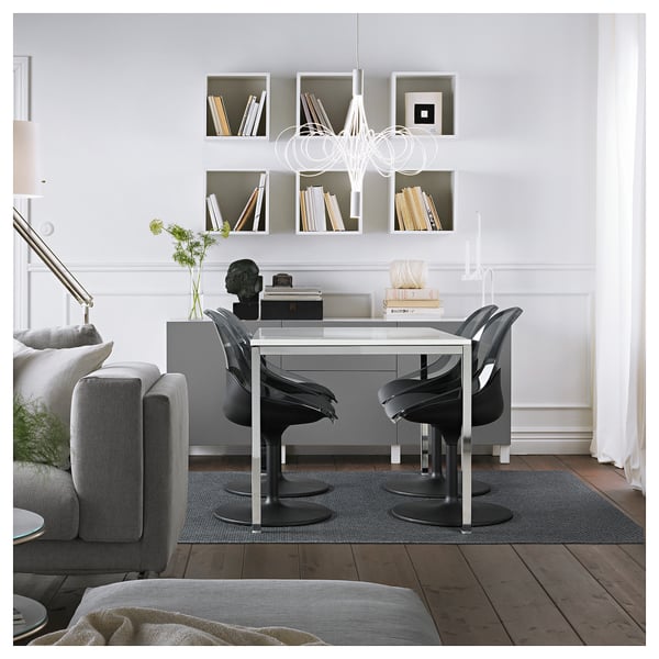 BALTSAR swivel chair, black, 58x85x56 cm