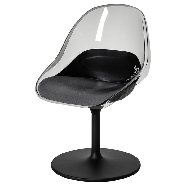 BALTSAR swivel chair, black, 58x85x56 cm