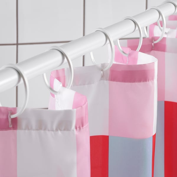 BANJANTRÄD shower curtain, multicolour, 180x200 cm
