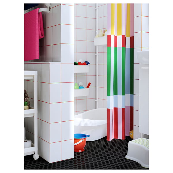 BANJANTRÄD shower curtain, multicolour, 180x200 cm