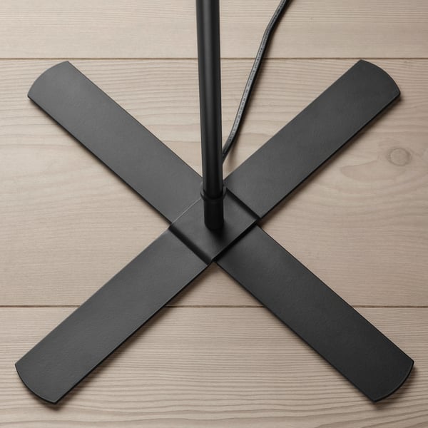 BARLAST Floor lamp - black/white 150 cm