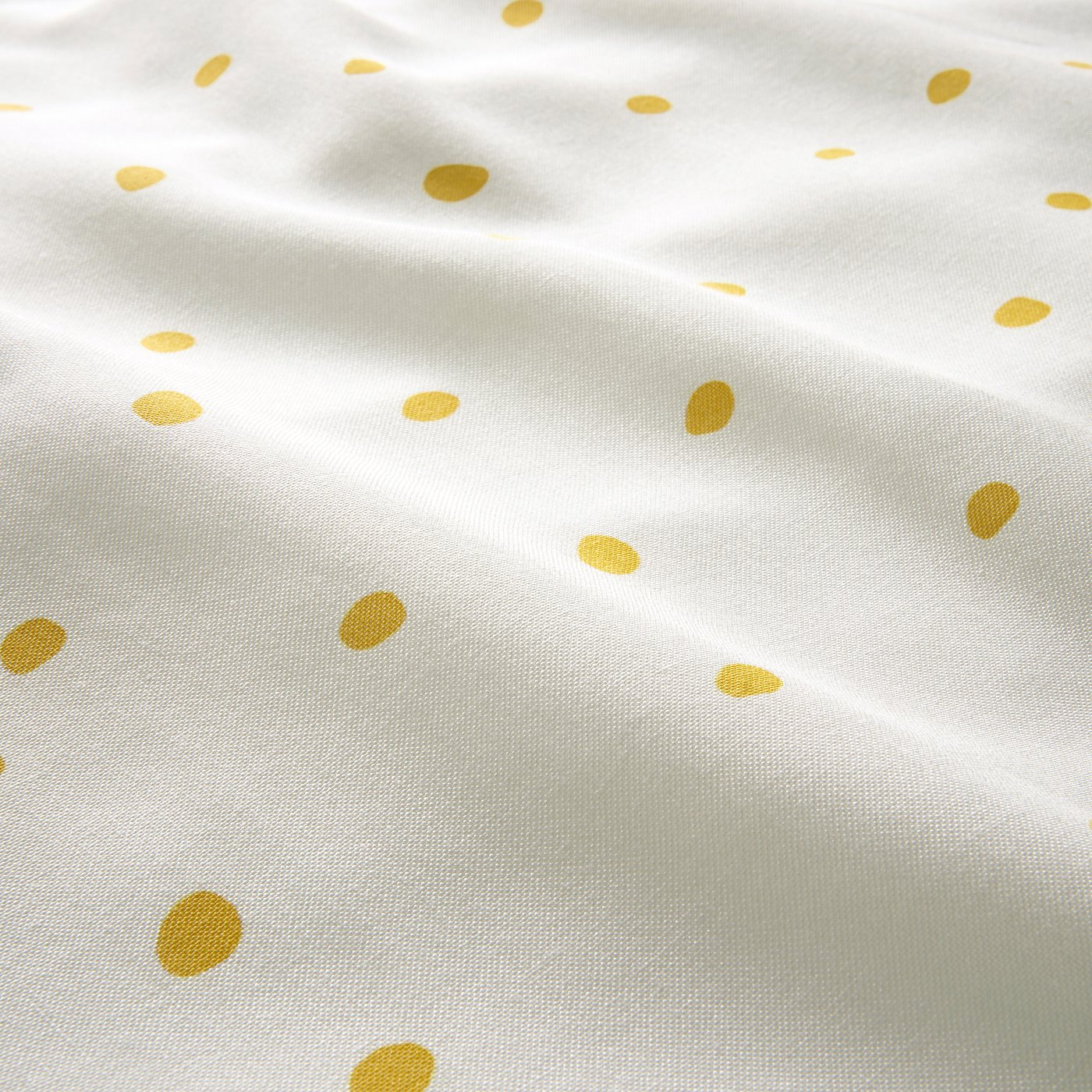BARNDRÖM duvet cover and pillowcase, white yellow/dot pattern, 150x200/50x80 cm