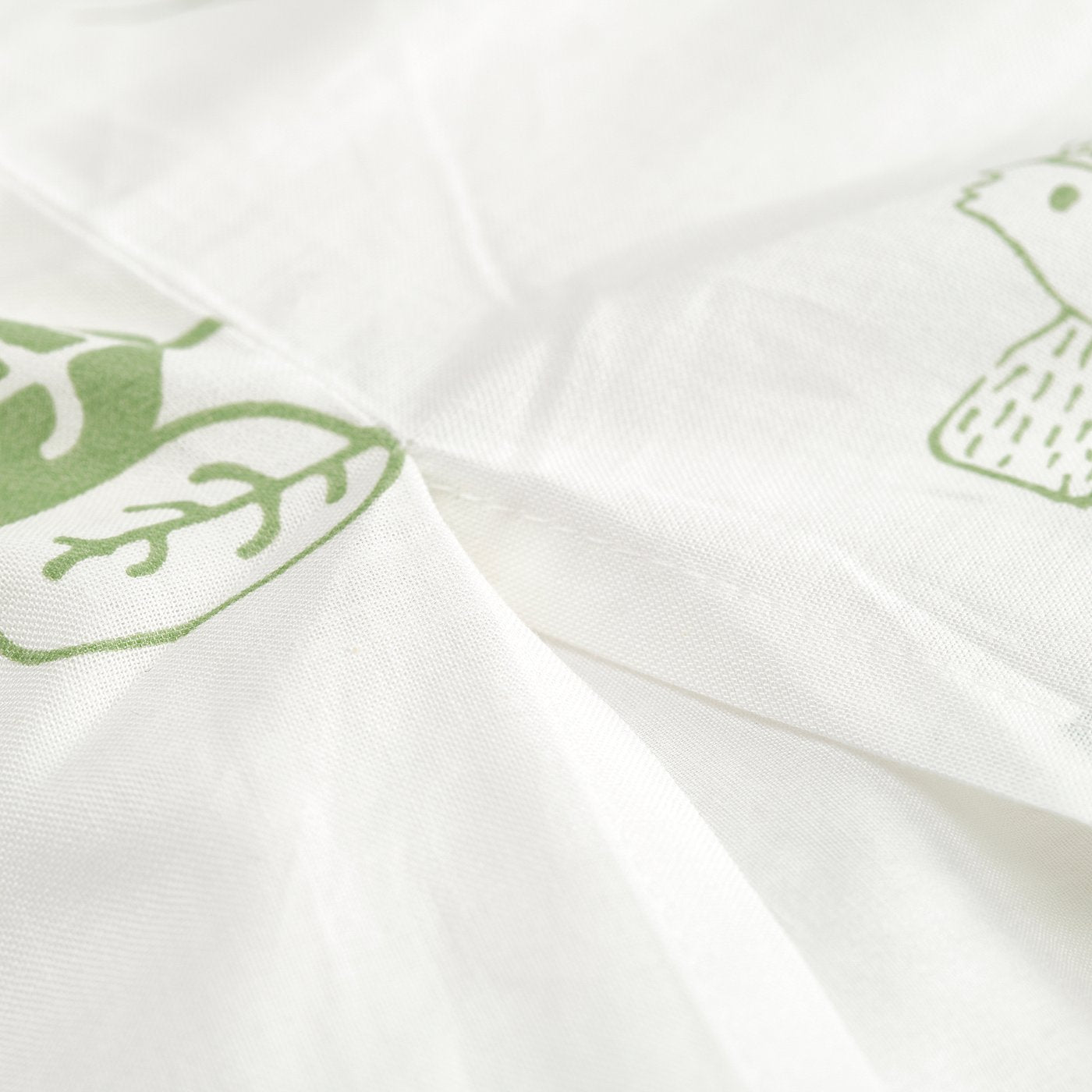 BARNDRÖM duvet cover and pillowcase, white green/forest, 150x200/50x80 cm