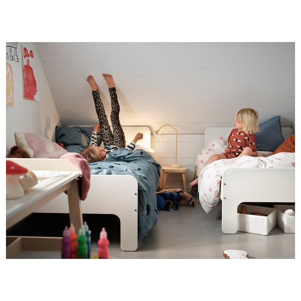BARNDRÖM duvet cover and pillowcase, car pattern/blue, 150x200/50x80 cm