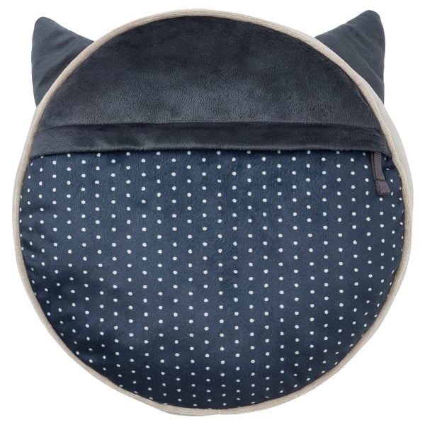 BARNDRÖM cushion with pocket, beige, 32x8 cm