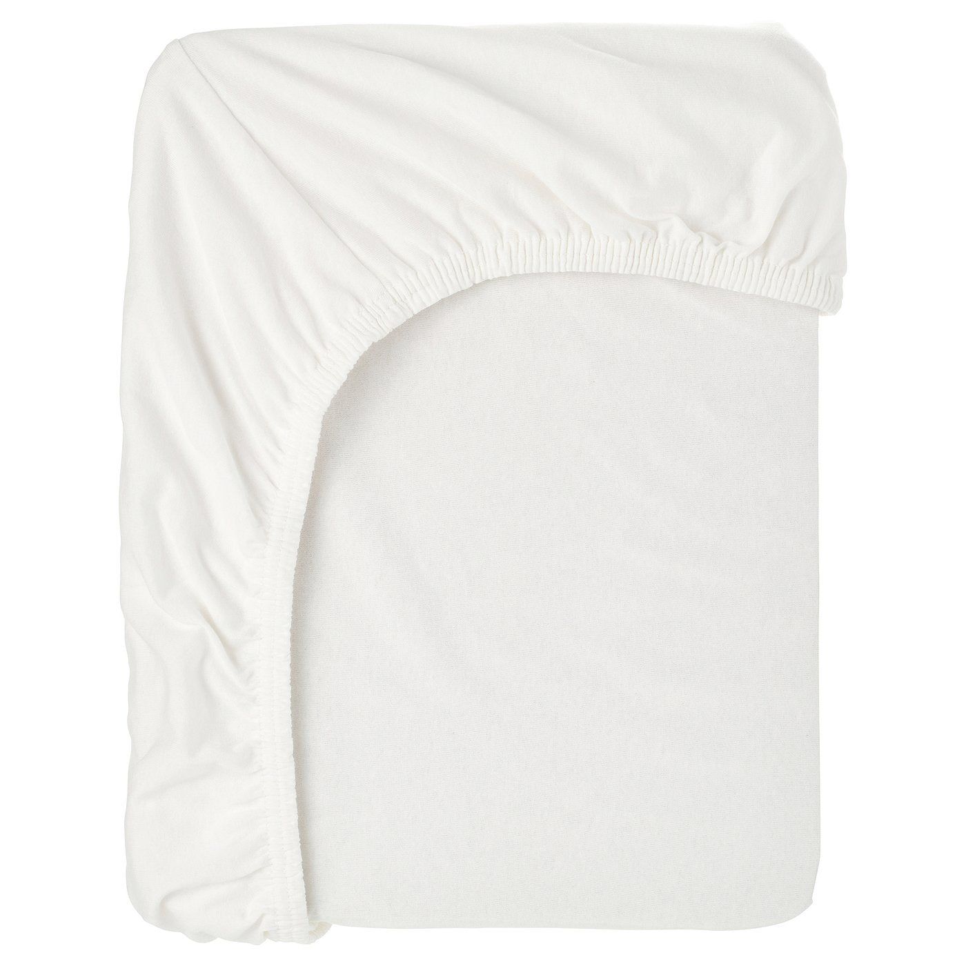 BARNDRÖM fitted sheet for junior bed, white, 160x70 cm