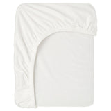 BARNDRÖM fitted sheet for junior bed, white, 70x160 cm