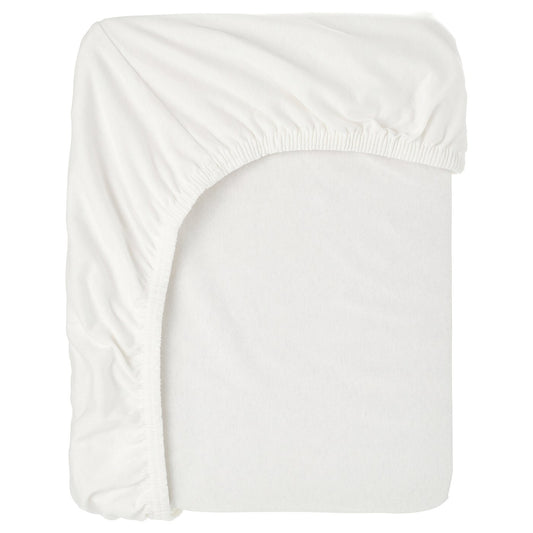 BARNDRÖM fitted sheet for junior bed, white, 70x160 cm
