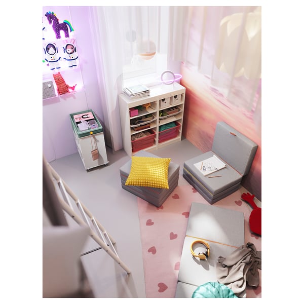 BARNDRÖM rug, pink, 133x160 cm