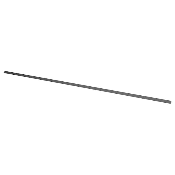 BASKETORP wall finishing strip, anthracite/aluminium