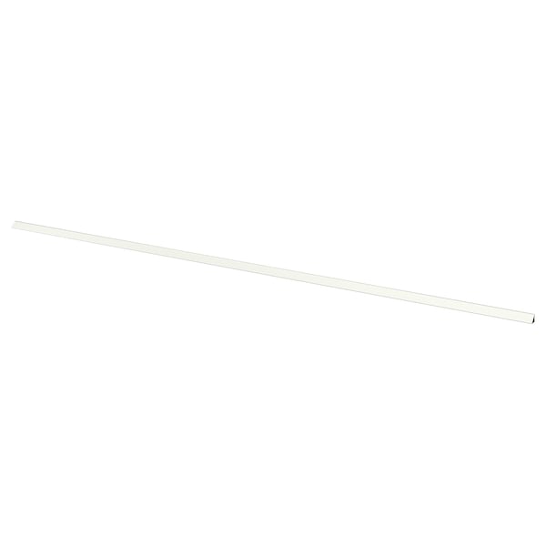 BASKETORP wall finishing strip, white/aluminium