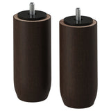 BASTFALLET leg, wood, 13 cm, 2 pack
