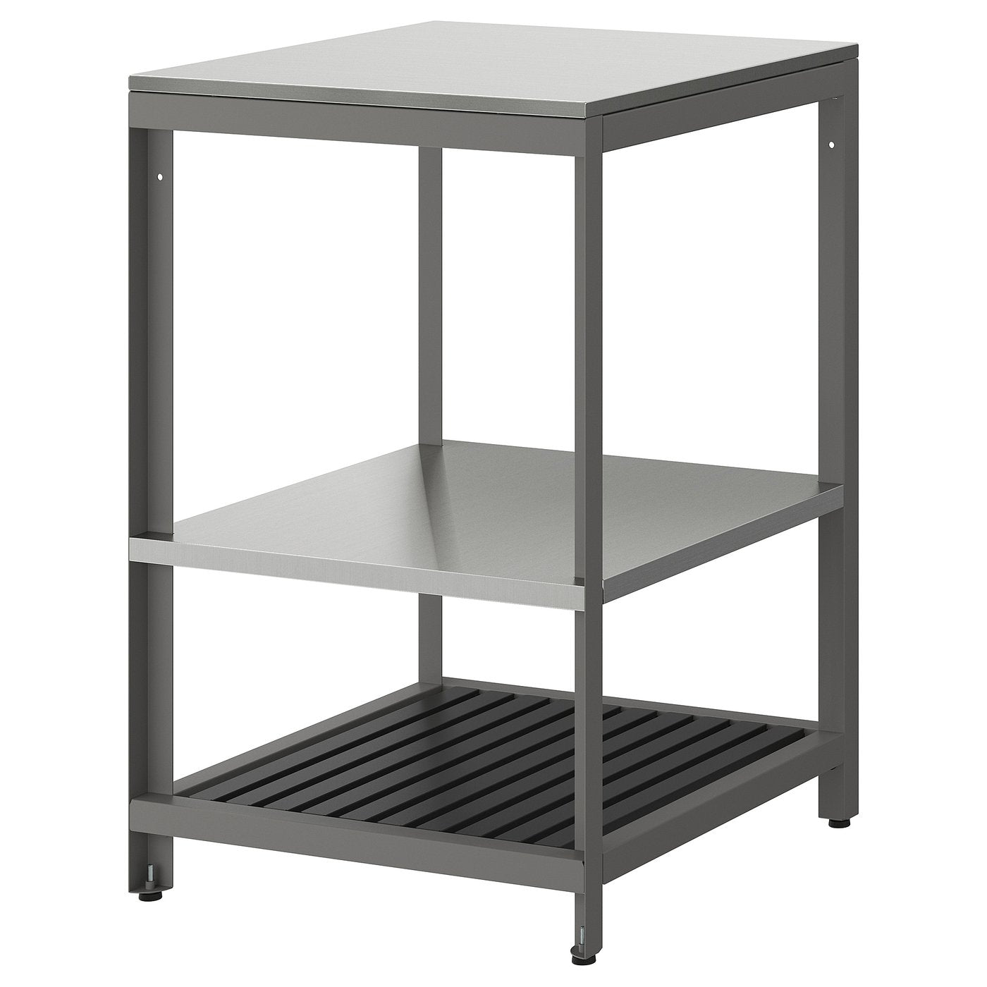 BÅTSKÄR open kitchen unit, outdoor/dark grey, 60x60 cm