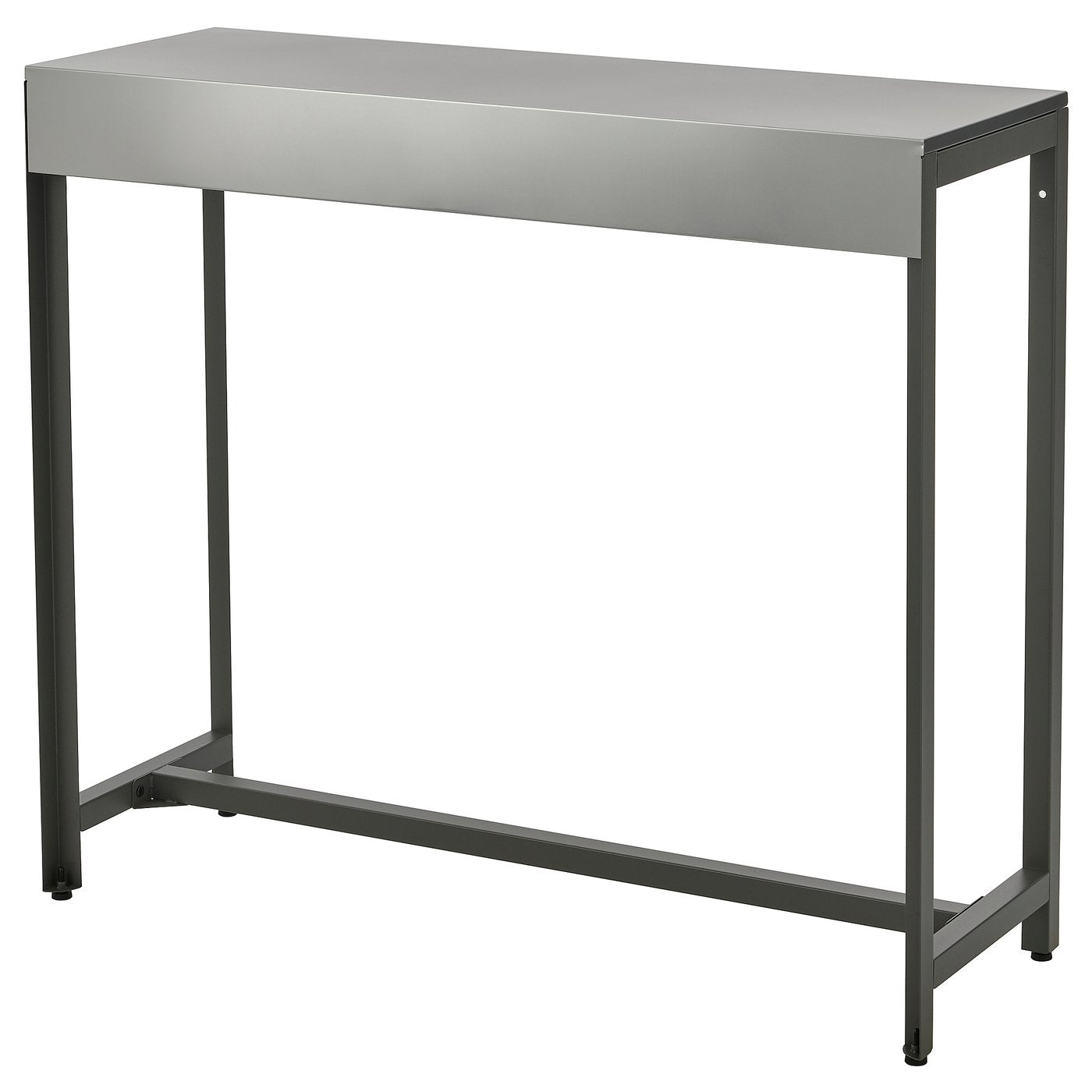 BÅTSKÄR bar table, outdoor/dark grey, 40x120 cm