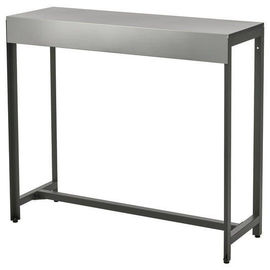 BÅTSKÄR bar table, outdoor/dark grey, 40x120 cm