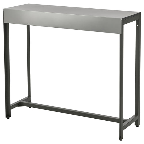 BÅTSKÄR bar table, outdoor/dark grey, 40x120 cm