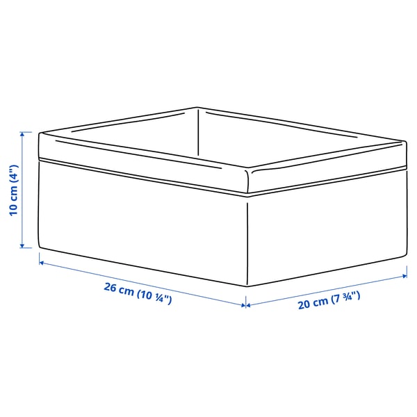 BAXNA organiser, grey/white, 20x26x10 cm