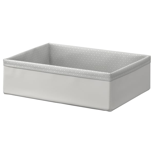 BAXNA organiser, grey/white, 26x34x10 cm