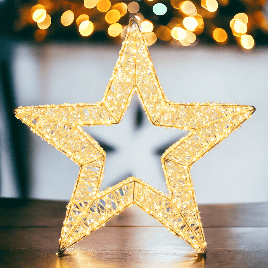 Bricocenter bright star warm light and cold light 2000 microled diam 55 cm