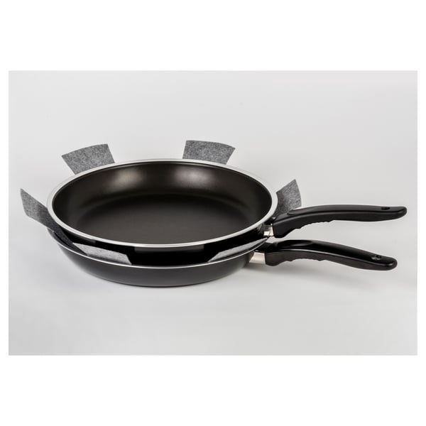 BEDÖMA Set of 2 pan protectors - grey ,