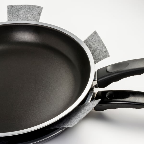 BEDÖMA pan protector, set of 2, grey