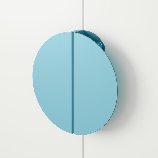 BEGRIPA - BEGRIPA Handle, light blue/half-round, 130 mm