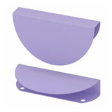 BEGRIPA handle, lilac/half-round, 130 mm, 2 pack