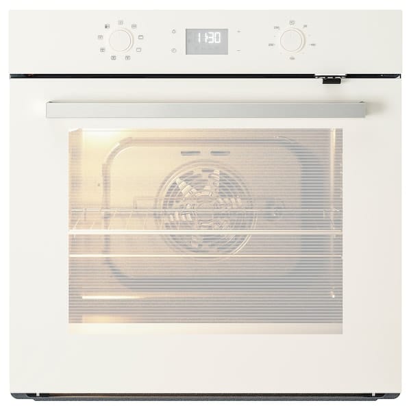 Ikea BEJUBLAD Heat-coated oven - white glass ,