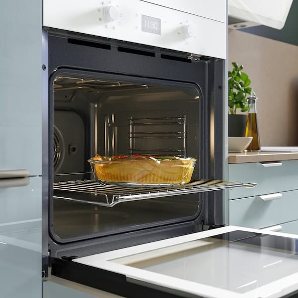 Ikea BEJUBLAD Heat-coated oven - white glass ,