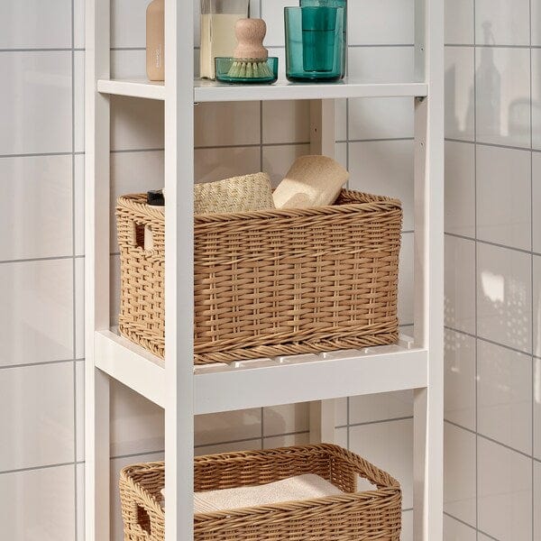 Ikea BEKNA - Basket, plastic rattan, 25x35x20 cm