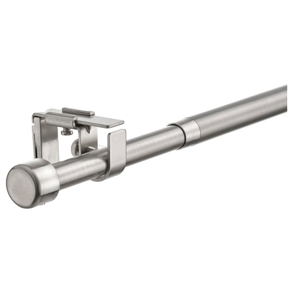 BEKRÄFTA curtain rod set, nickel-plated, 120-210 cm 19 mm