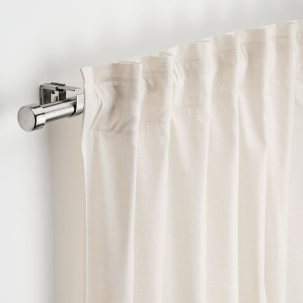 BEKRÄFTA curtain rod set, nickel-plated, 120-210 cm 28 mm