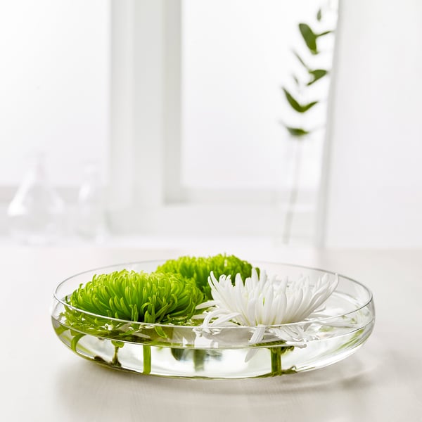 BERÄKNA bowl, clear glass, 26 cm