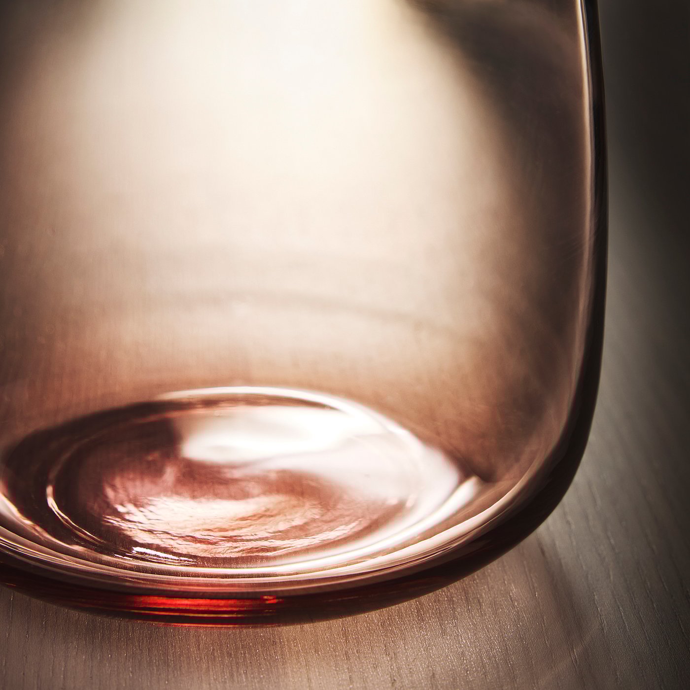 BERÄKNA vase, glass/light pink, 15 cm