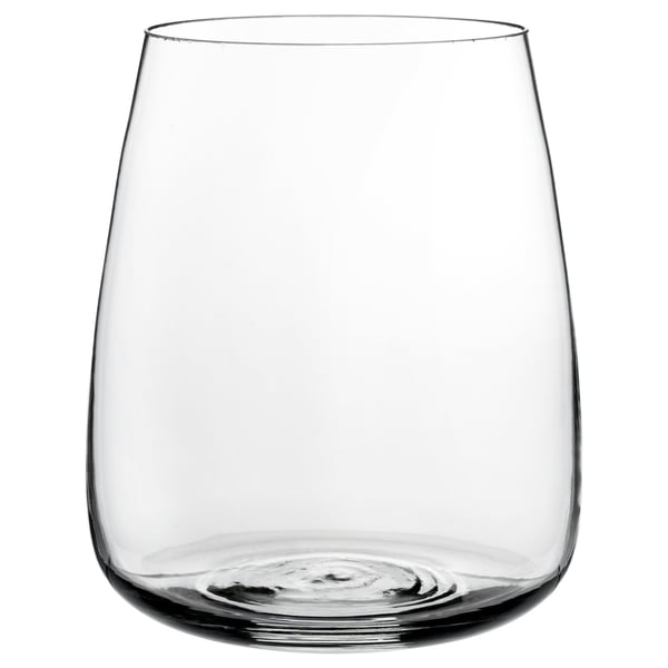 BERÄKNA vase, clear glass, 18 cm