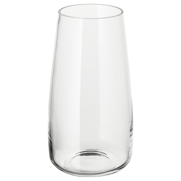 BERÄKNA vase, clear glass, 30 cm