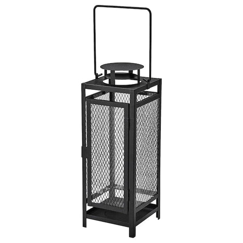 BERGGRAN lantern for pillar candle, in/outdoor anthracite, 34 cm