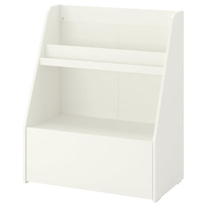 BERGIG book display with storage, white, 80x96x43 cm