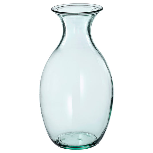 BERGKÖRSBÄR vase, glass/green, 15 cm