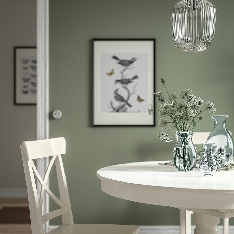 BERGKÖRSBÄR vase, glass/green, 12 cm