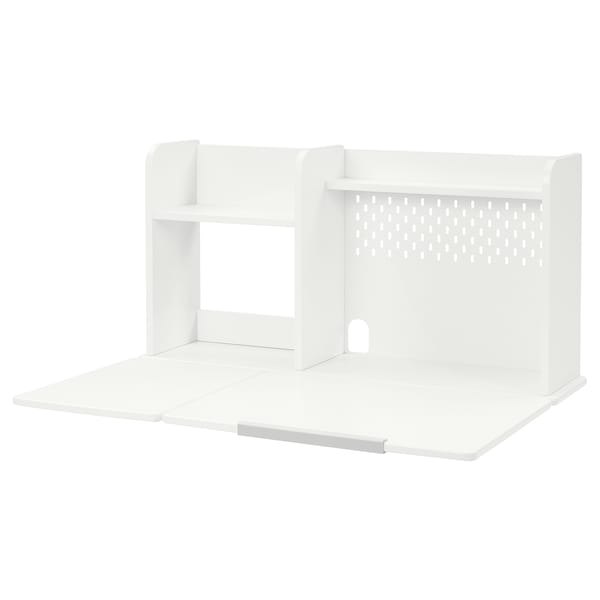 BERGLÄRKA - Table top and shelf, white,100x70 cm