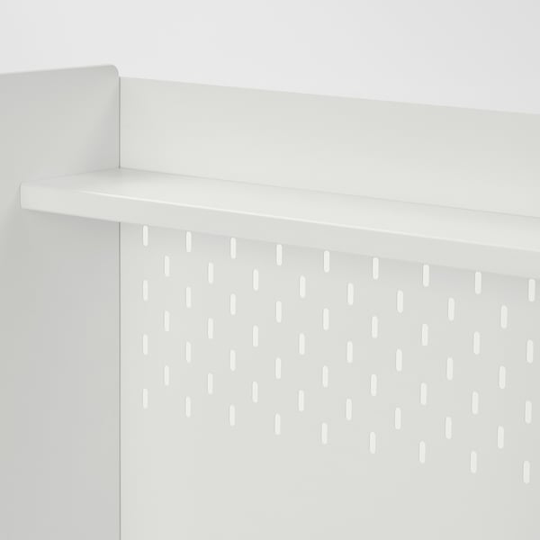 BERGLÄRKA desk top and shelf, white, 100x70 cm