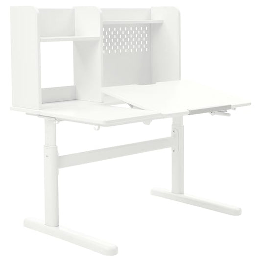 Ikea BERGLÄRKA - Desk, white/tilting,100x70 cm