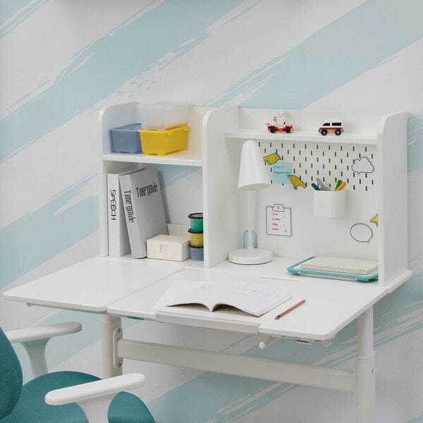 Ikea BERGLÄRKA - Desk, white/tilting,100x70 cm