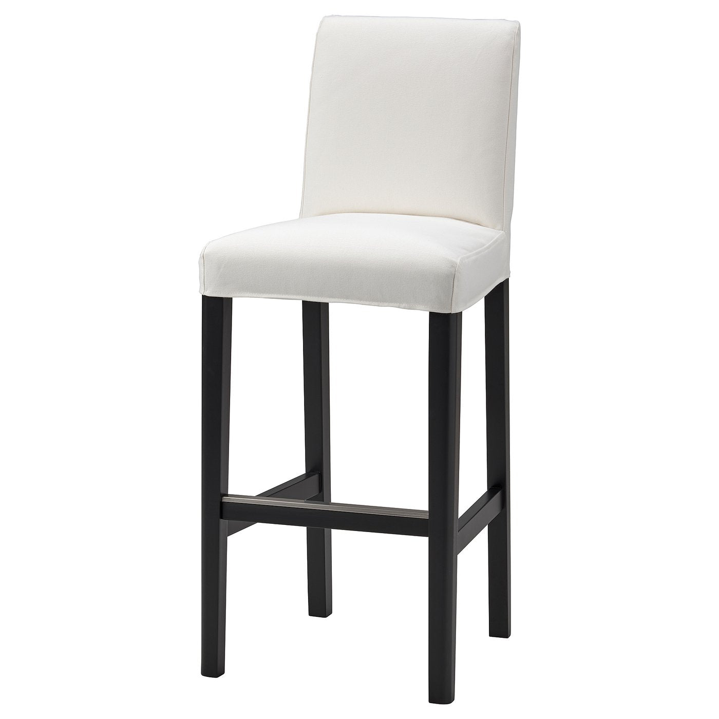 BERGMUND Cover for Bar Stool with Backrest, INSEROS White
