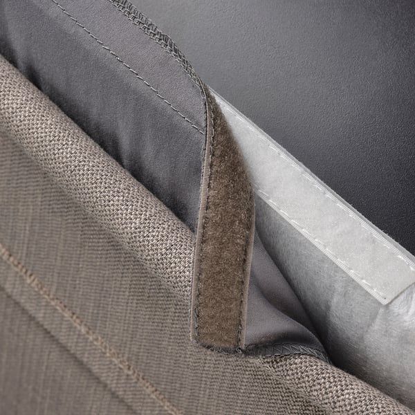 BERGMUND chair cover, medium long, Nolhaga grey/beige